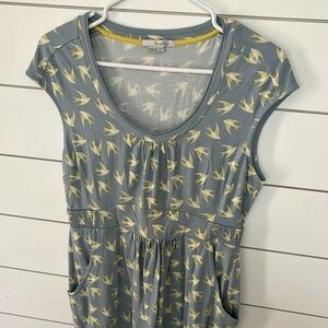 BODEN Sparrow print jersey dress Size:8P